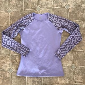 Nike Pro Therma long sleeve shirt Purple Fleece